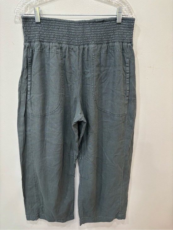 Pants - Pilcro The Reese Smocked Barrel Linen Blend Pants Women’s Size Medium